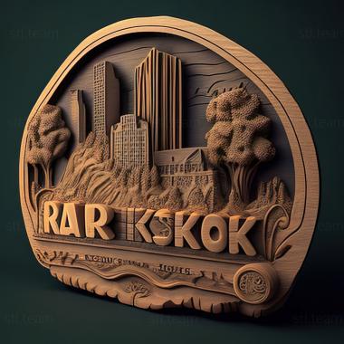 3D модель Літл-Рок, Арканзас (STL)